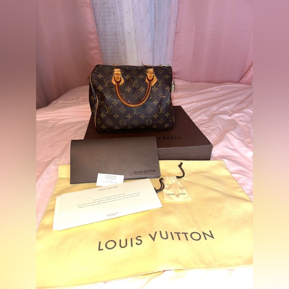 Louis Vuitton Speedy Monogram Handbag 25 Full Inclusion - Picture 1 of 14